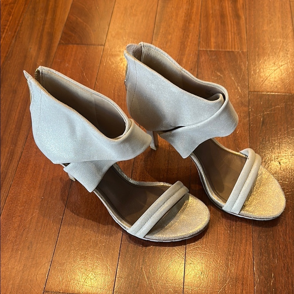 Donald Pliner metallic heels